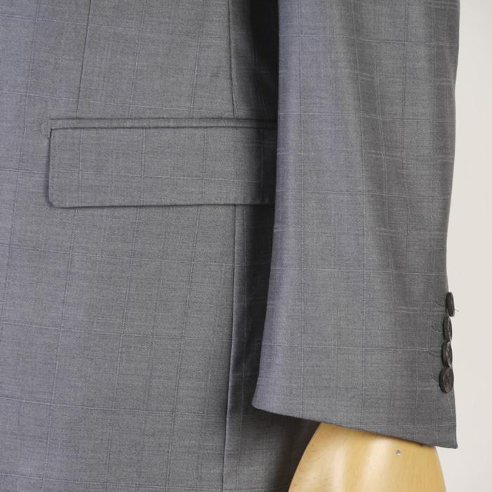 スーツ Loropiana ロロピアーナ「365」Super130'sノータック スリム ビジネス スーツ メンズ本水牛釦使用 全2柄 48000 bi tRS3060aの画像