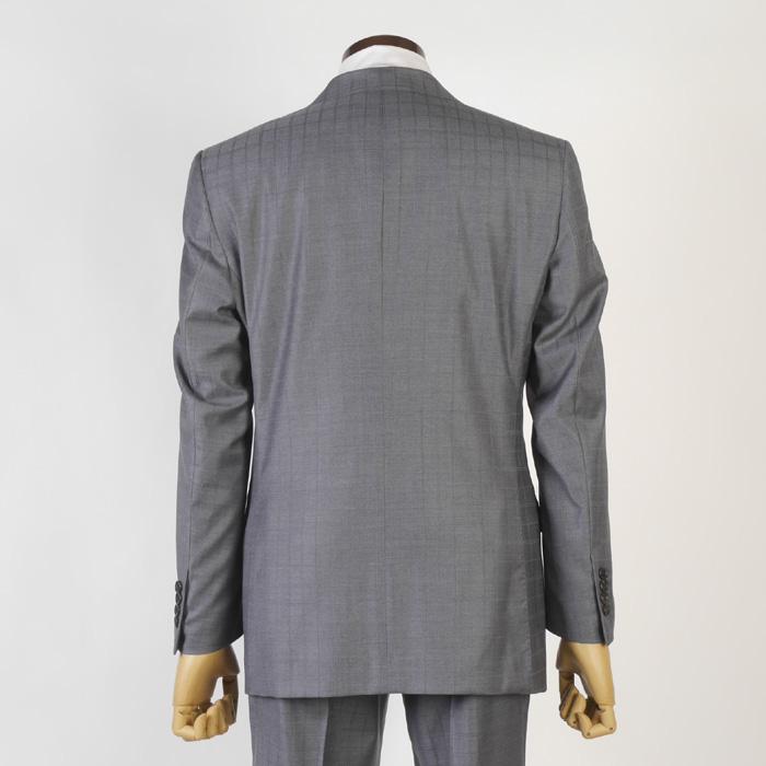 スーツ Loropiana ロロピアーナ「365」Super130'sノータック スリム ビジネス スーツ メンズ本水牛釦使用 全2柄 48000 bi tRS3060aの画像