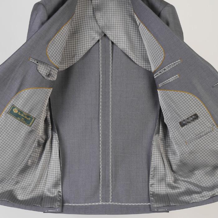 スーツ Loropiana ロロピアーナ「365」Super130'sノータック スリム ビジネス スーツ メンズ本水牛釦使用 全2柄 48000 bi tRS3060aの画像