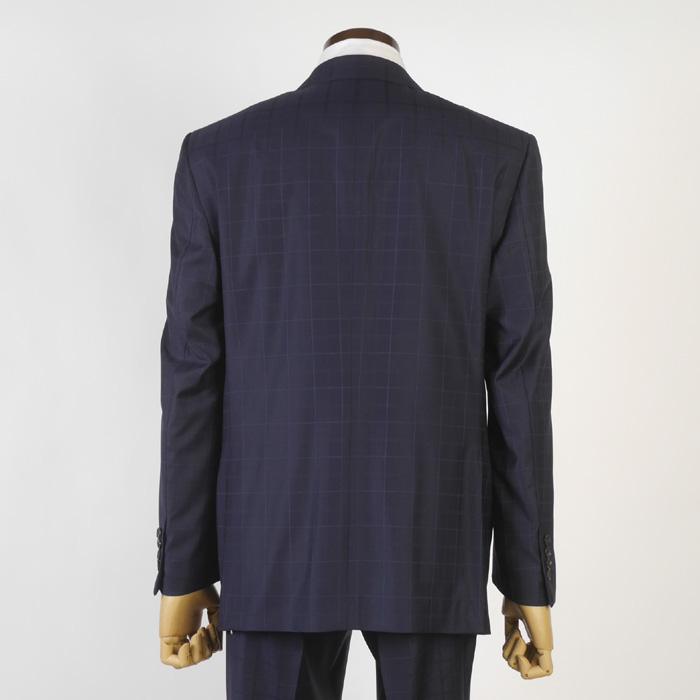 スーツ Loropiana ロロピアーナ「365」Super130'sノータック スリム ビジネス スーツ メンズ本水牛釦使用 全2柄 48000 bi tRS3060abの画像