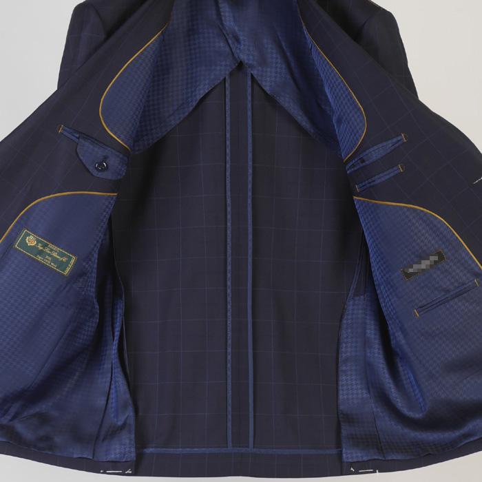 スーツ Loropiana ロロピアーナ「365」Super130'sノータック スリム ビジネス スーツ メンズ本水牛釦使用 全2柄 48000 bi tRS3060abの画像
