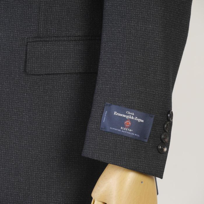 スーツ ErmenegildoZegna ゼニア「ELECTA」エレクタビジネス スーツ メンズ ノータック スリム本水牛釦使用 全2柄 bi 48000 tRS6052の画像