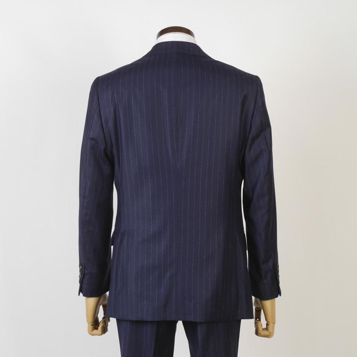 スーツ3ピース Loropiana ロロピアーナノータック ビジネススーツ メンズ本水牛釦使用 全4柄 me 49000 tRS6055の画像