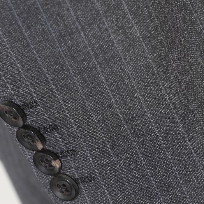 スーツ ErmenegildoZegna ゼニア「TROPICAL JASPE」トロピカルジャスペノータック スリム ビジネス スーツ メンズ本水牛釦使用  bi 48000 tRS7002の画像