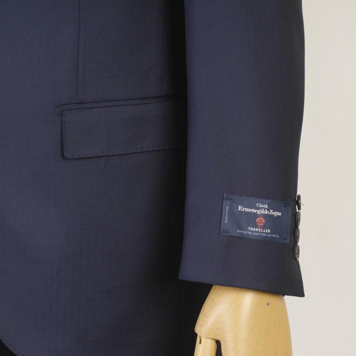 スーツ ErmenegildoZegna ゼニア「TRAVELLER」トラベラーノータック スリム ビジネス スーツ メンズ本水牛釦使用 全12柄 bi 53000 tRS7005の画像