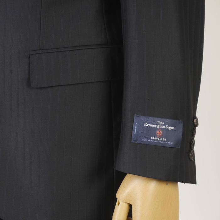 スーツ ErmenegildoZegna ゼニア「TRAVELLER」トラベラーノータック スリム ビジネス スーツ メンズ A体 本水牛釦使用 全7柄 bi 54000 tRS8042aの画像