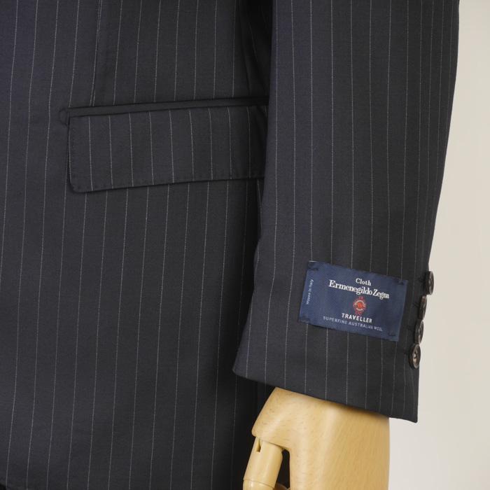 スーツ ErmenegildoZegna ゼニア「TRAVELLER」トラベラーノータック スリム ビジネス スーツ メンズ AB体 本水牛釦使用 全9柄 bi 54000 tRS8042abの画像