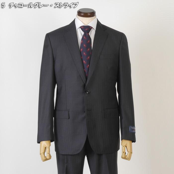 スーツ ErmenegildoZegna ゼニア「TRAVELLER」トラベラーノータック スリム ビジネス スーツ メンズ AB体 本水牛釦使用 全9柄 bi 54000 tRS8042abの画像