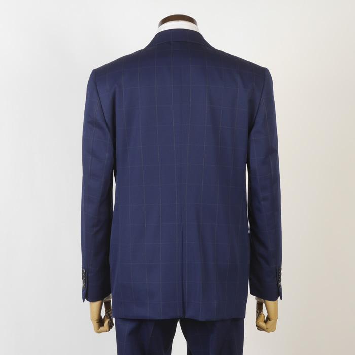スーツ ErmenegildoZegna ゼニア ノータック スリム ビジネス スーツ メンズ AB体 ウール&コットン 本水牛釦使用 全2柄 51000 bi tRS8044abの画像