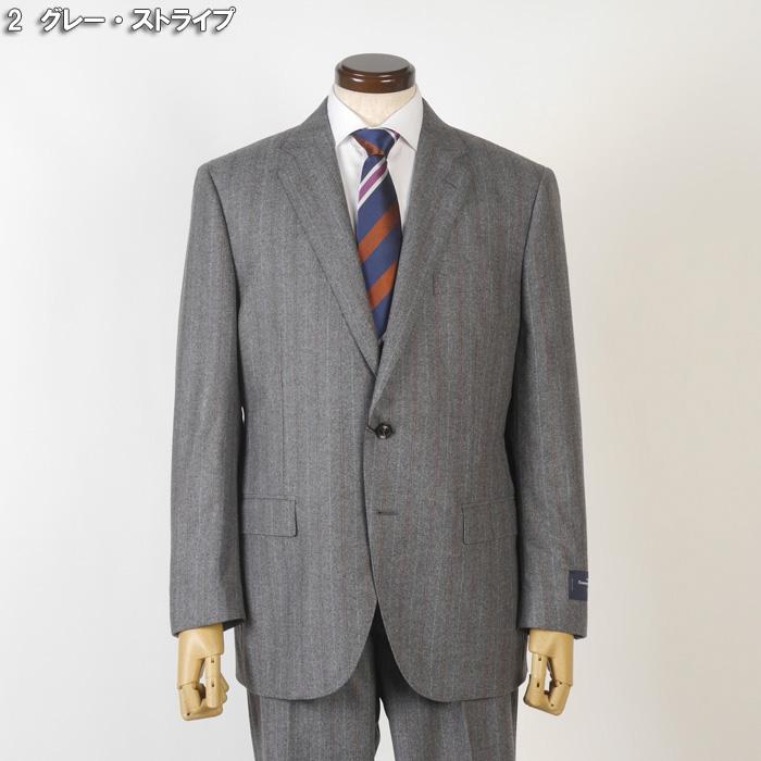 スーツ ErmenegildoZegna ゼニア ノータック スリム ビジネス スーツ メンズ BB体 本水牛釦使用 51000 bi tRS8045bbの画像