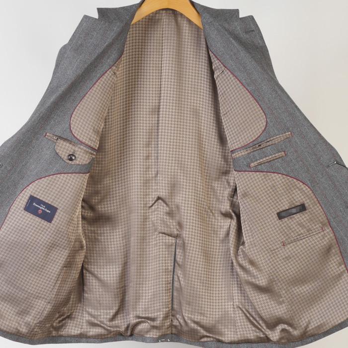 スーツ ErmenegildoZegna ゼニア ノータック スリム ビジネス スーツ メンズ BB体 本水牛釦使用 51000 bi tRS8045bbの画像