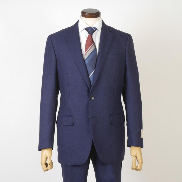 CARLO BARBERA生地 ネイビースーツ スーツ GARLO BARBERA カルロ・バルベラノータック スリム ビジネス
