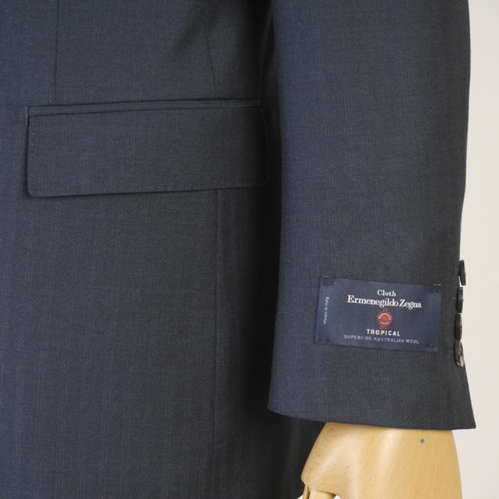 スーツ ErmenegildoZegna ゼニア「TROPICAL」トロピカルノータック スリム ビジネス スーツ メンズ本水牛釦使用 全4柄 bi 51000 tRS9038の画像