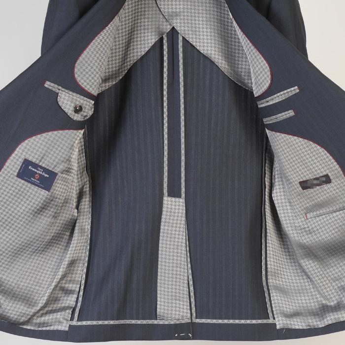 スーツ ErmenegildoZegna ゼニア「TROPICAL」トロピカルノータック スリム ビジネス スーツ メンズ本水牛釦使用 全4柄 bi 51000 tRS9038の画像