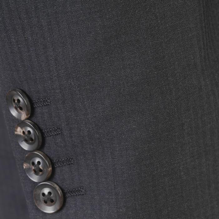 スーツ ErmenegildoZegna ゼニア「COOLEFFECT」クールエフェクトノータックスリムビジネススーツメンズ本水牛釦使用 51000 bi tRS9039の画像