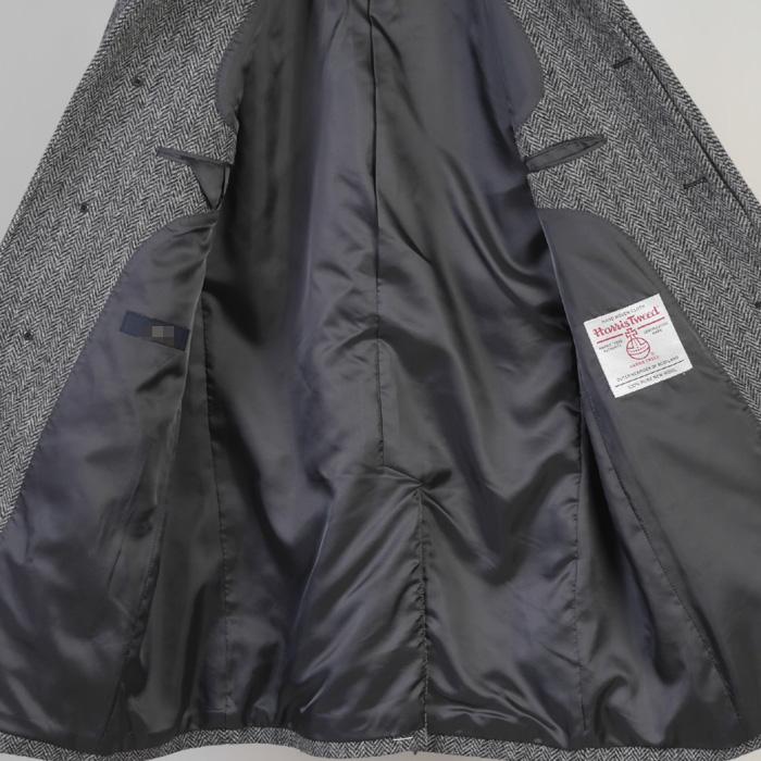 コート ステンカラー コート メンズ 「Harris Tweed」 ハリスツイード 最高級ウール100％ 全5柄 42000 wRC3611の画像