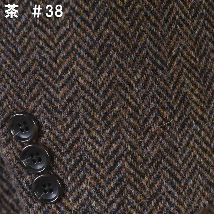 コート ステンカラー コート メンズ 「Harris Tweed」 ハリスツイード 最高級ウール100％ 全5柄 42000 wRC3611の画像