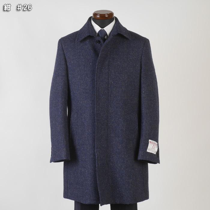 コート ステンカラー コート メンズ 「Harris Tweed」 ハリスツイード 最高級ウール100％ 全5柄 42000 wRC3611の画像