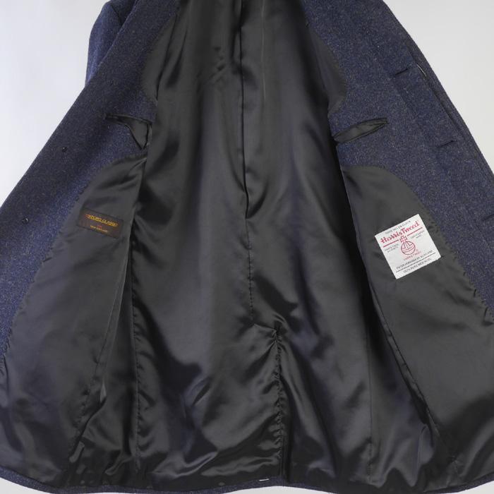 コート ステンカラー コート メンズ 「Harris Tweed」 ハリスツイード 最高級ウール100％ 全5柄 42000 wRC3611の画像