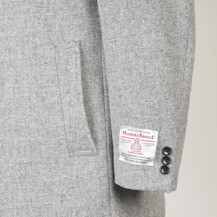 コート ステンカラー コート メンズ 「Harris Tweed」 ハリスツイード 最高級ウール100％ 全5柄 42000 wRC3611の画像