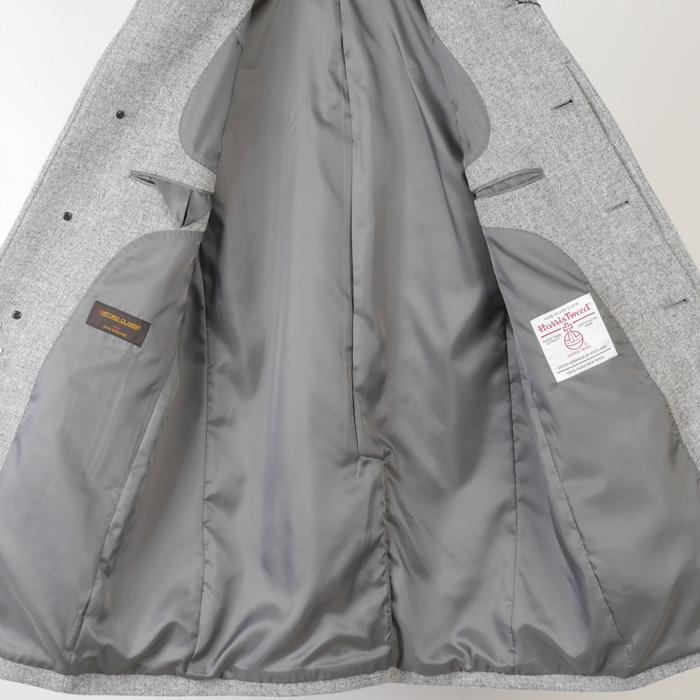 コート ステンカラー コート メンズ 「Harris Tweed」 ハリスツイード 最高級ウール100％ 全5柄 42000 wRC3611の画像