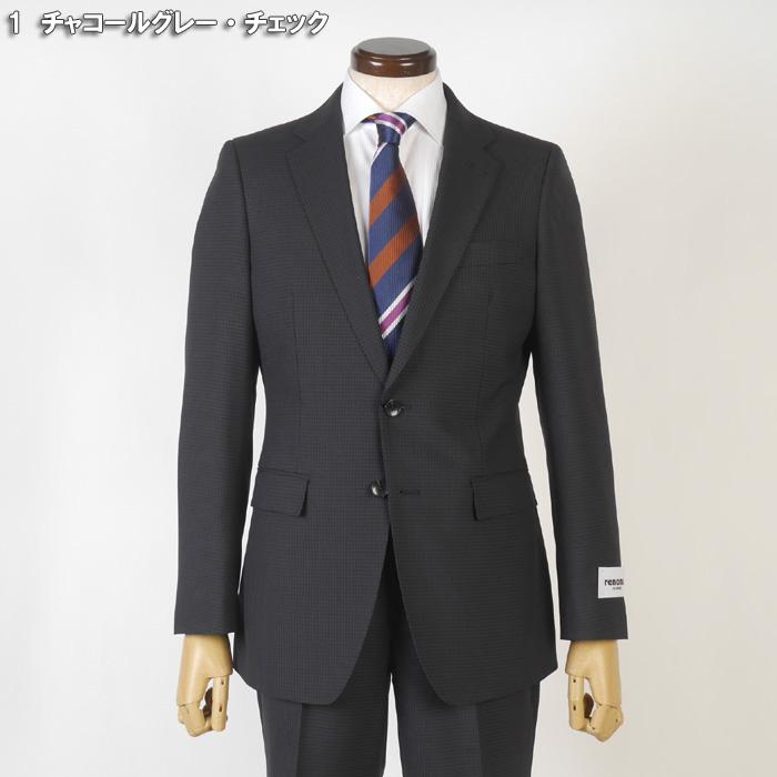 スーツ RENOMA HOMME レノマオムノータック スリム ビジネススーツ メンズ良質毛100％素材 全4柄 31000 wRS9001の画像