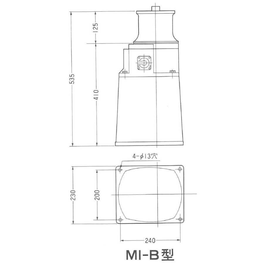 MI-B　24Ｖ　750Ｗ　アンカーウインチ　電動　岩崎電機工業　ヤングローラー　MIB　24Ｖ　750Ｗ｜y-square｜03