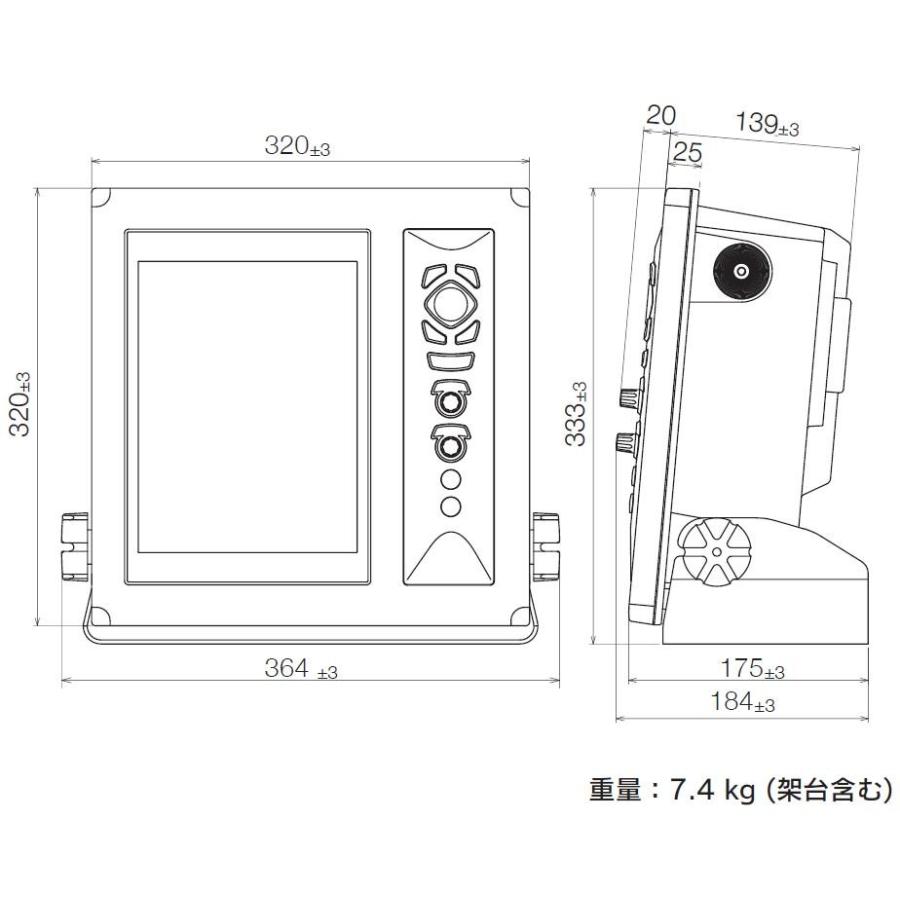 Gps 魚探 光電 Koden Cvg 7 1kw Gpsアンテナ付き デジタルgpsプロッター魚探 Cvg7 0014 Y Square 通販 Yahoo ショッピング