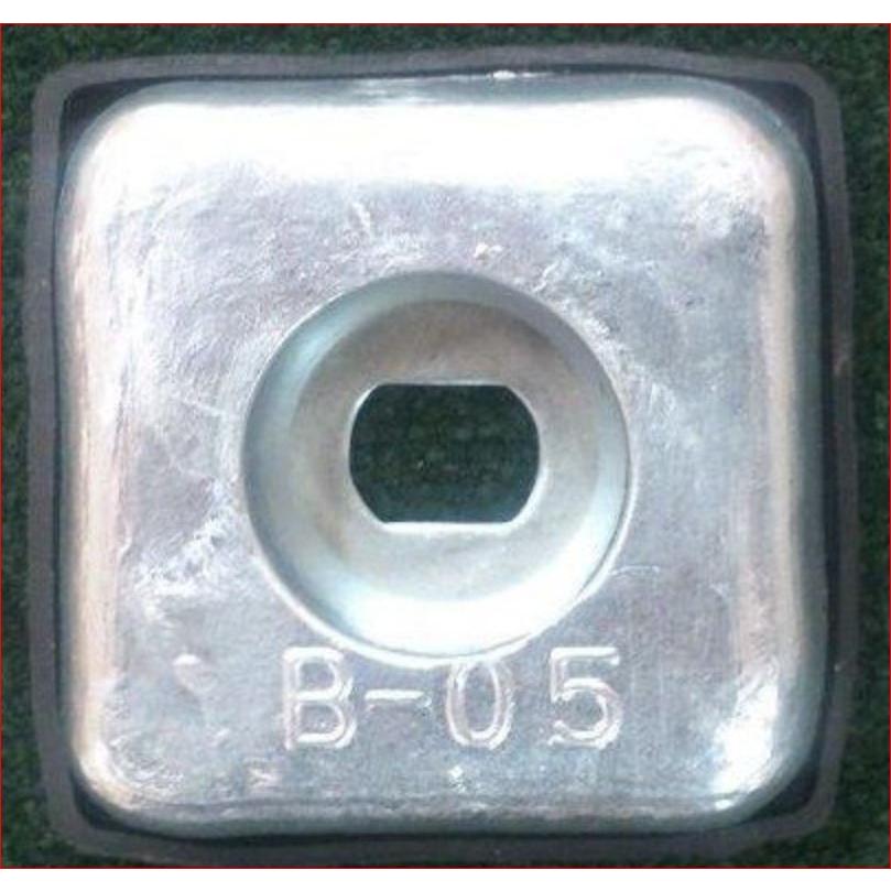 48枚セット KZC B0.5 亜鉛板 防蝕 亜鉛 アエン 業販価格 （20×75×75mm） KZC-B-0.5 防蝕亜鉛外板用 亜鉛合金陽極 亜鉛板 アエン板