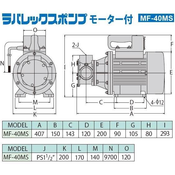 ●クーポン発行中●ポイントUP中工進 MF-40MS ●工進オンラインショップ● ラバレックス ポンプ 三相200Vモーター仕様 電動ポンプ 海水 雑用水 MF40MS MF-40M　｜y-square｜02