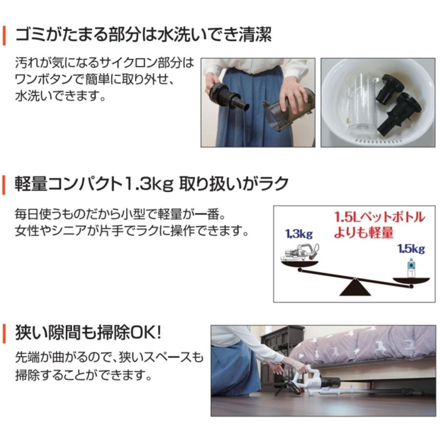 工進（KOSHIN） SCL-1820 コードレスサイクロン掃除機 充電式