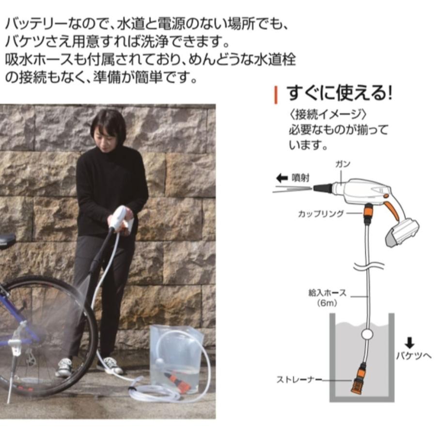 工進（KOSHIN） 工進オンラインショップ SJC-1820 18V 充電式 高圧洗浄