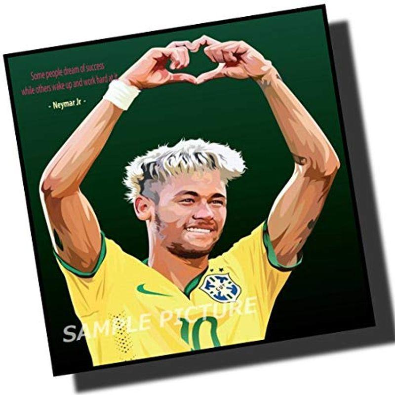 数量限定 特売 ネイマール ブラジル代表 デザインb 海外サッカーアートパネル 木製 壁掛け インテリア ポスター 26 26cm アートパネルのみ Cisama Sc Gov Br
