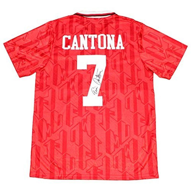 The Dugout ザ ダグアウト Dugout ザ ダグアウト エリック カントナ選手 直筆サイン入り 復刻版 マンチェスターu 93 94 復刻版 Tシャツ ホームユニフォーム T ユーズストア アウトレットネット