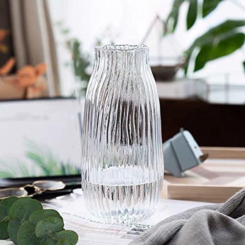 フラワーベース ガラス クリヤ 花瓶 おしゃれ 25cm 花器 花瓶 ガラス 花瓶 大 花瓶北欧 シンプル花瓶 花器 バスケット 花瓶 ガー 17高い素材