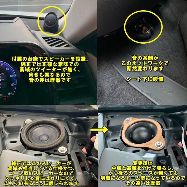 トヨタ クラウンクロスオーバー 純正6スピーカー車 音質超・改善