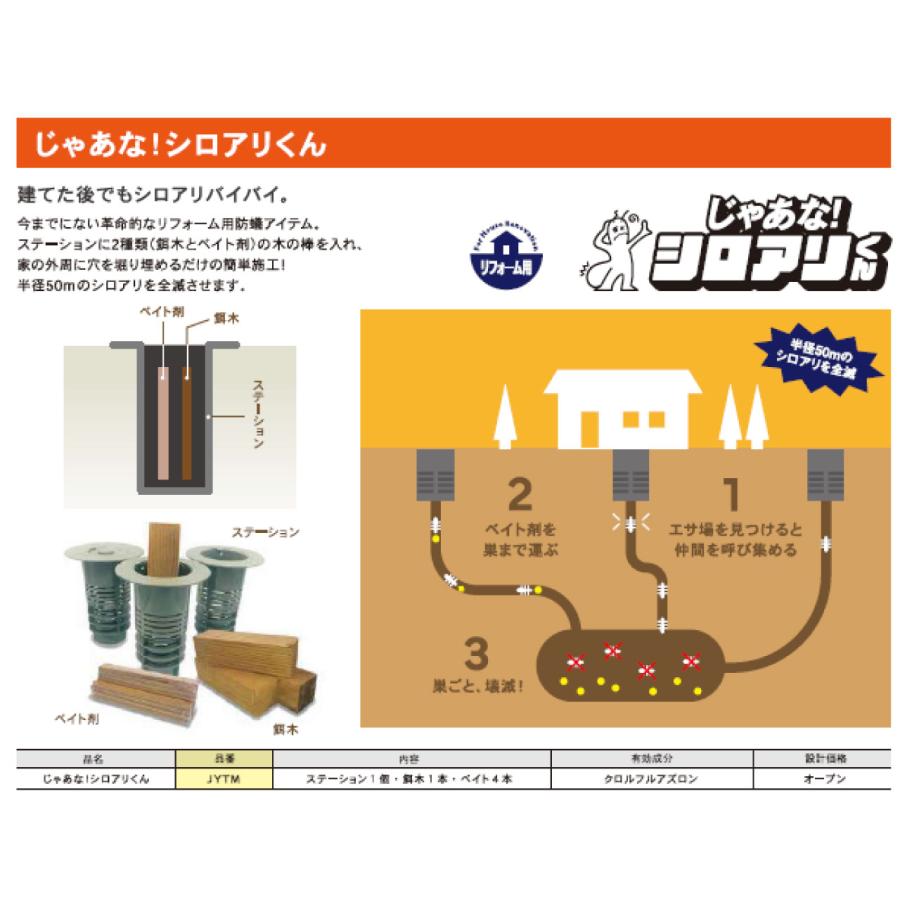 じゃあな！シロアリくん　シロアリ駆除剤 Bulls／ブルズ じゃあな！シロアリくん(JYTM) シロアリ駆除/防蟻