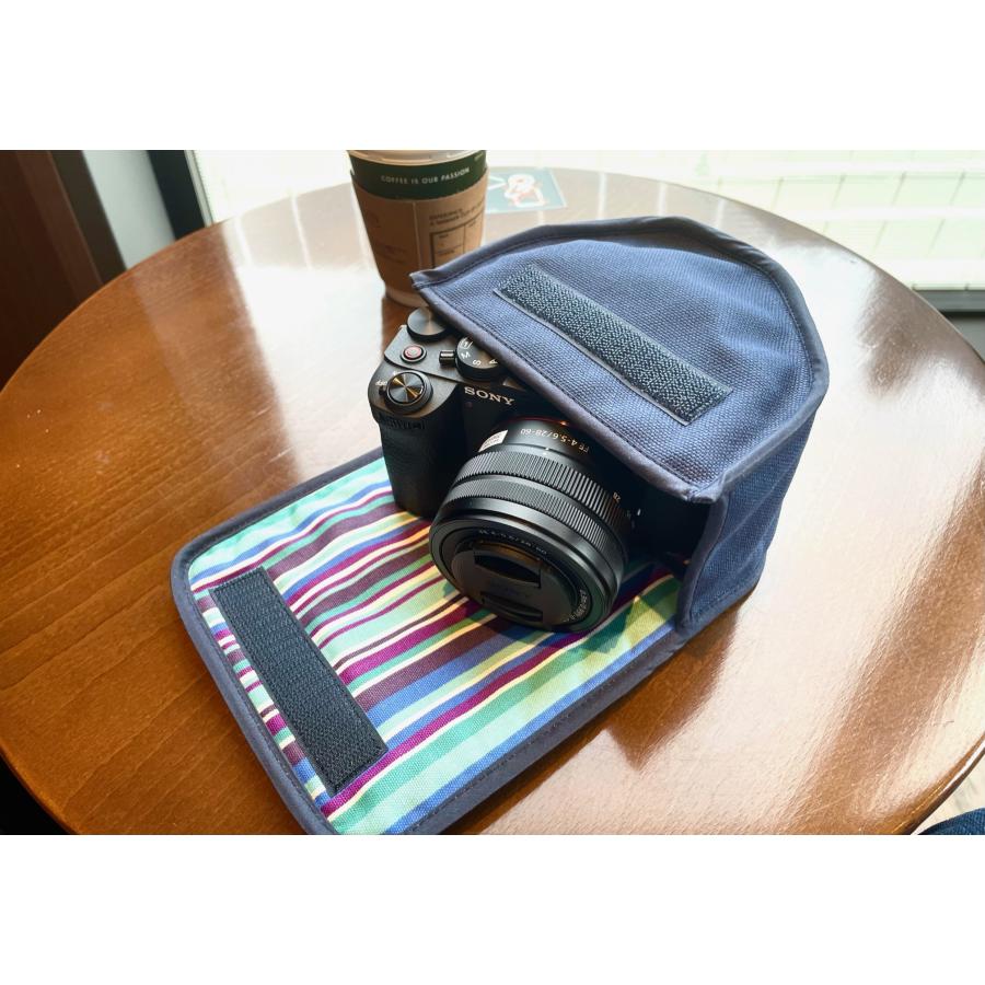 Suono（スオーノ） ソニー α7C II ケース (ネイビー・アズーリ) ズーム 