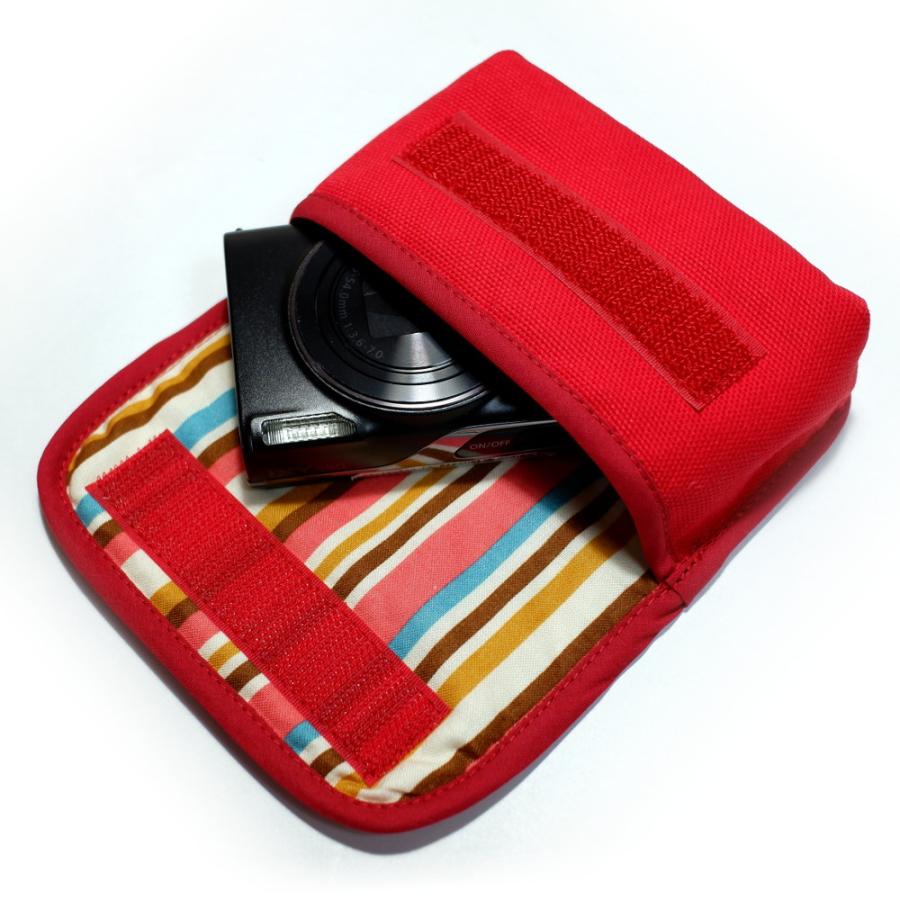 Suono キヤノン IXY 650 ケース (レッド・ピンク) suono