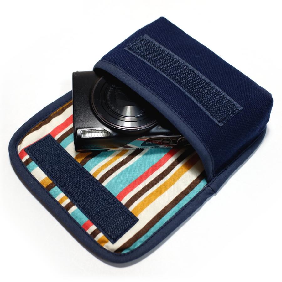 Suono（スオーノ） キヤノン IXY 650 ケース (ネイビー・ブルー