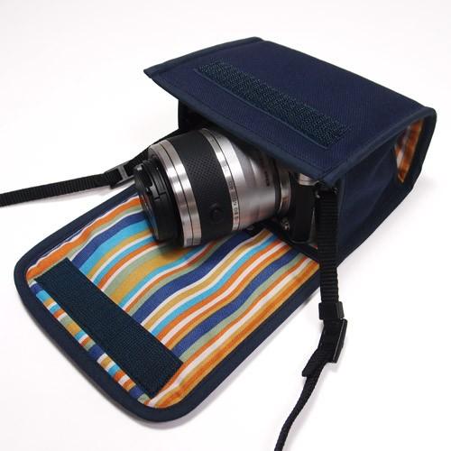 Nikon1 J5ケース−ダブルズームレンズ用（ネイビー）--suono（スオーノ