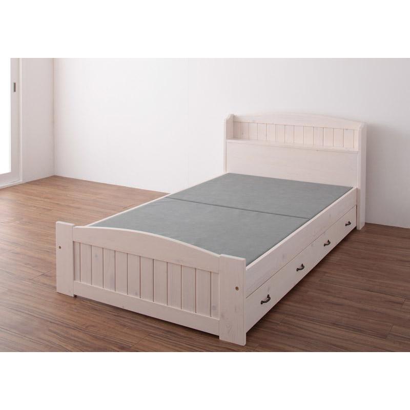 翌日配送可 ショート丈天然木カントリー調コンセント付き収納ベッド Reine レーヌ ベッドフレームのみ シングル ショート丈 大阪オンライン Www Mlfsc Ca