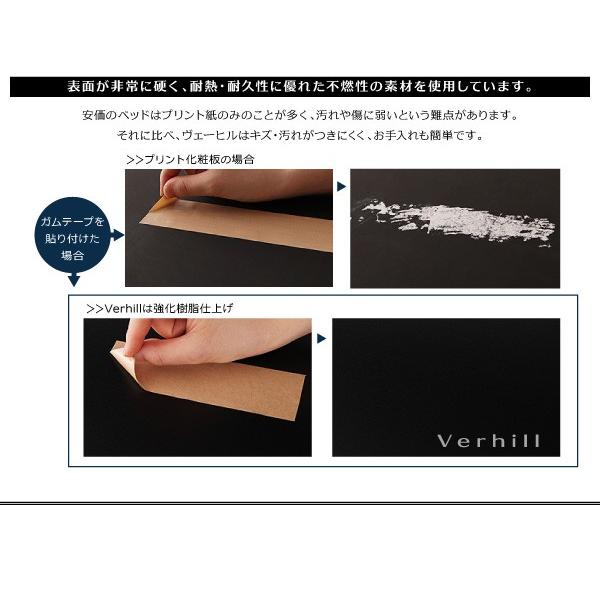 棚・コンセント付きフロアベッド Verhill ヴェーヒル スタンダードボンネルコイルマットレス付き クイーン(Q×1）｜y-syo-ei｜12