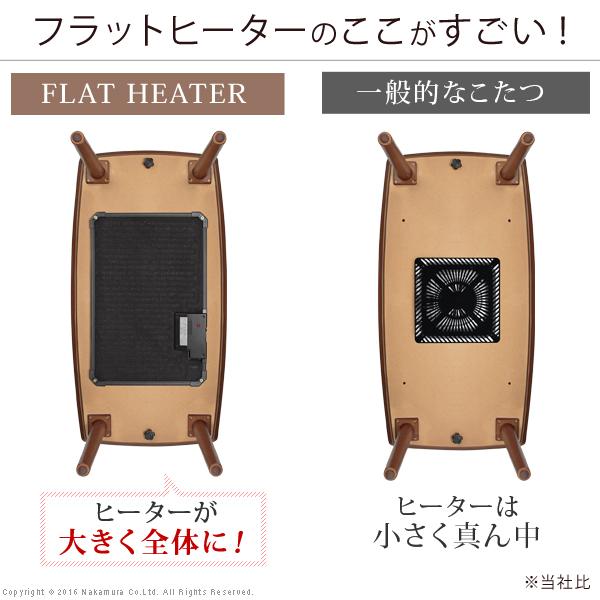 こたつ テーブル 長方形 ソファで使えるフラットヒーターこたつ-ブエノ 90x50cm ソファこたつ テレワーク リモートワーク 在宅ワーク｜y-syo-ei｜09