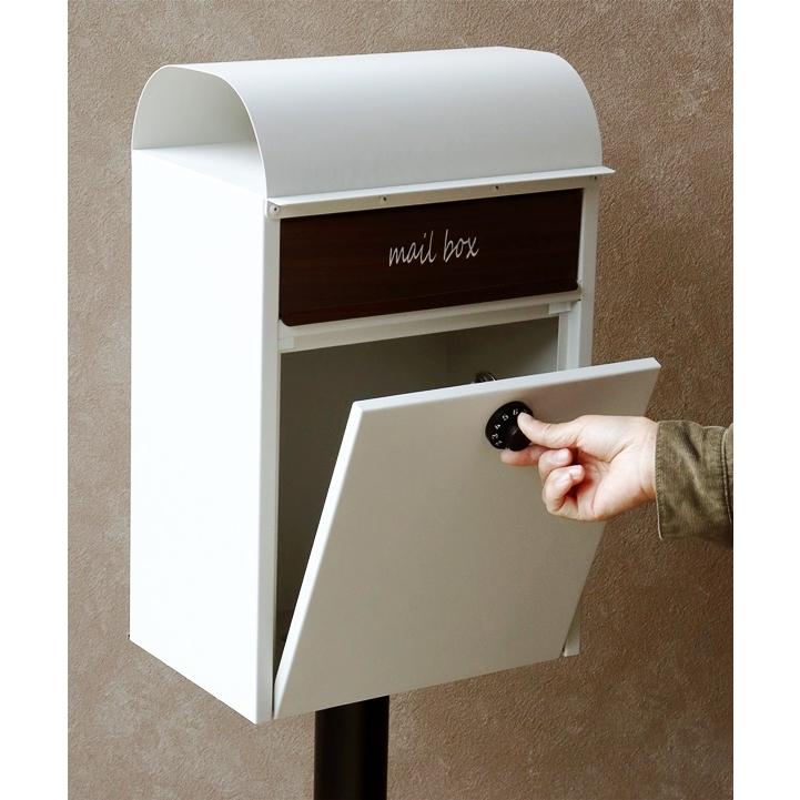 スタンドポスト 置き型 鍵付き 郵便受け 郵便ポスト メール