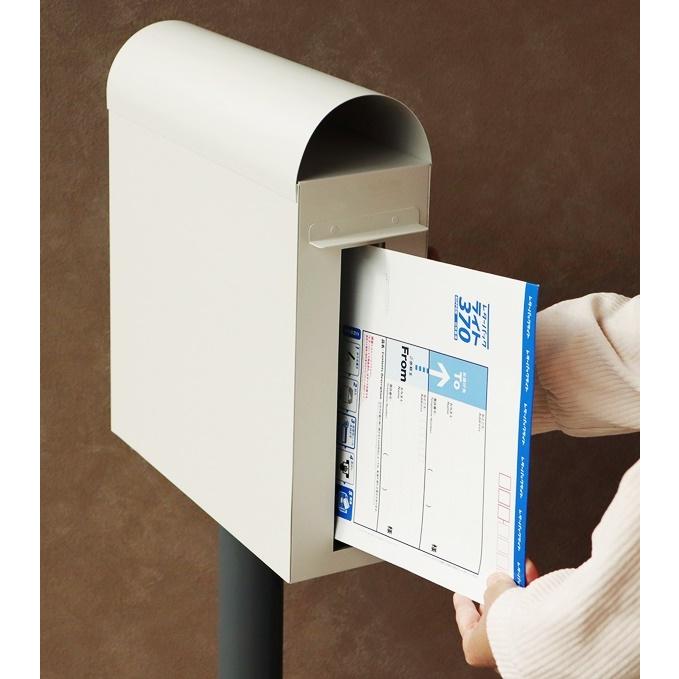 スタンドポスト 置き型 鍵付き 郵便受け 郵便ポスト メールボックス 