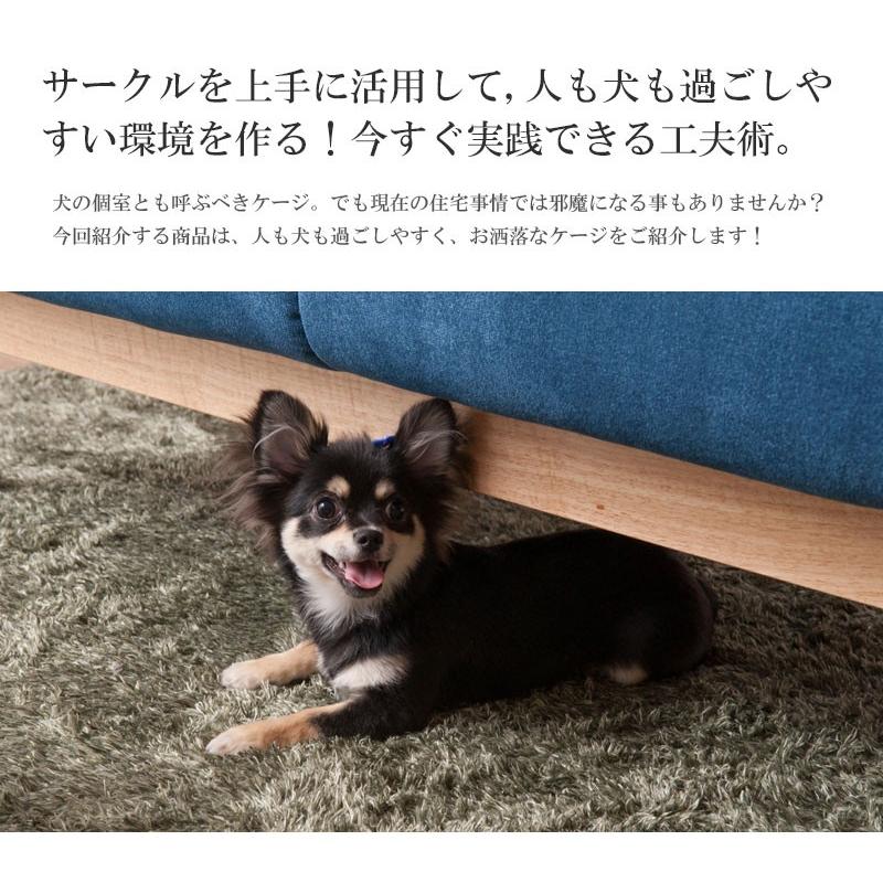 【クーポン】 国産 完成品 省スペース 収納付き 幅90cm ホワイト おしゃれ お洒落 天然木 小型犬 中型犬 ペット用品 犬用品 犬小屋 ケージ 【7996203179】(29147円)