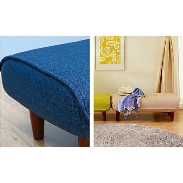 日本製 ロングオットマン スツール ポケットコイル ワイド 足置き