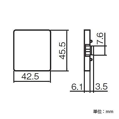 パナソニック スイッチ取付枠用 ブランクチップ ダブル用 ベージュ ＷＴ30201Ｆ｜y-syo-ei｜02