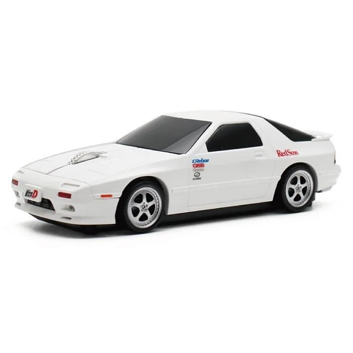 マウス 無線電池式 マツダ RX-7 FC3S型 頭文字D FC1巻版 ホワイト 高橋